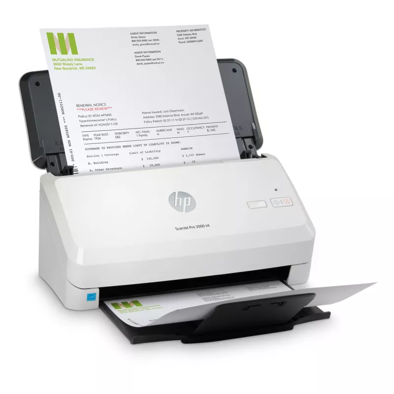 HP Scanjet Pro 3000 s4 arkinsyöttöskanneri 600 x 600 DPI A4 musta, valkoinen