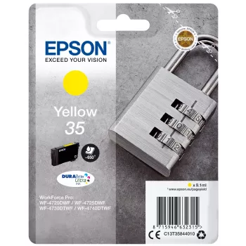 Epson Padlock yksittäispakkaus keltainen 35 DURABrite Ultra Ink