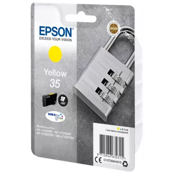 Epson Padlock yksittäispakkaus keltainen 35 DURABrite Ultra Ink