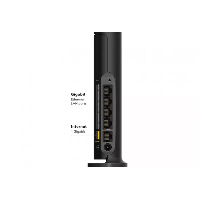 NETGEAR 4-Stream AX1800 WLAN-reititin Gigabit-Ethernet Dual-Band (2,4 GHz / 5 GHz) musta