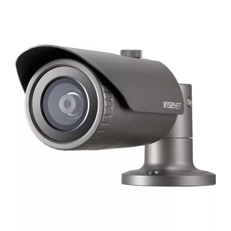 Hanwha QNO-7012R IP-putkikamera, 4 MP, ulkokäyttöön, PoE, IR, IP66, IK10, harmaa