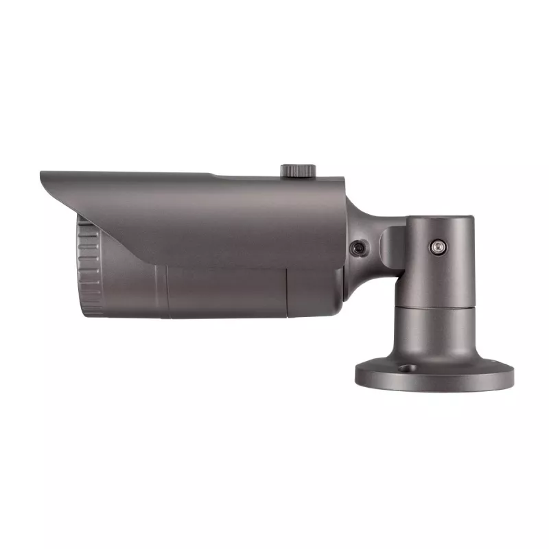 Hanwha QNO-7012R IP-putkikamera, 4 MP, ulkokäyttöön, PoE, IR, IP66, IK10, harmaa