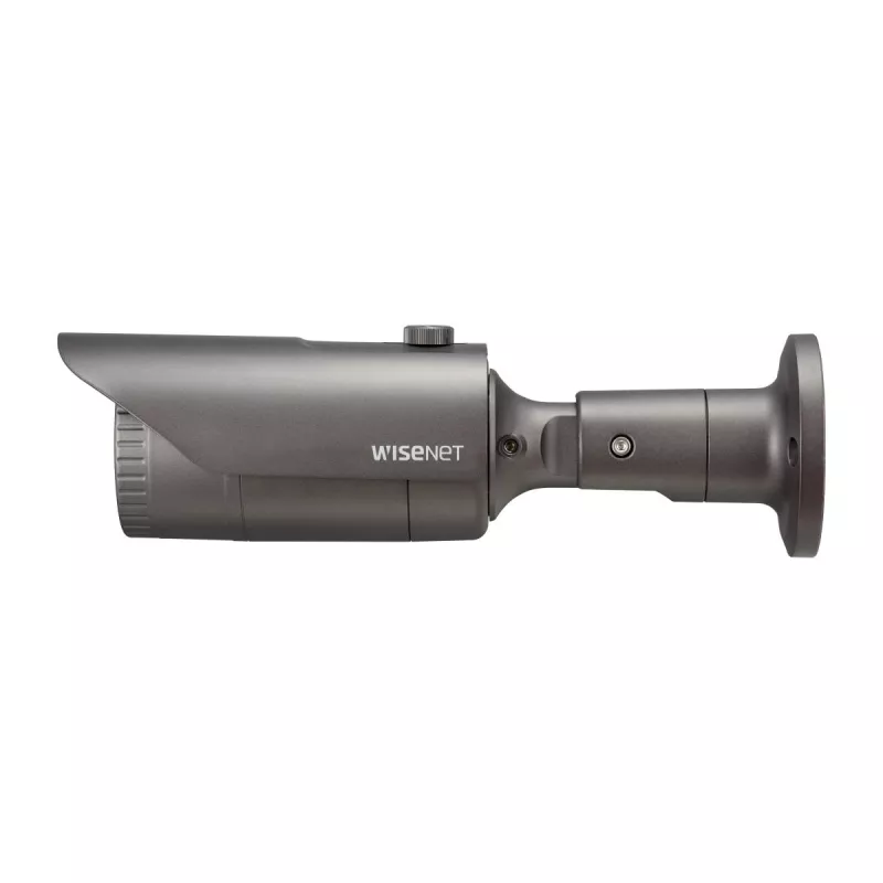 Hanwha QNO-7012R IP-putkikamera, 4 MP, ulkokäyttöön, PoE, IR, IP66, IK10, harmaa
