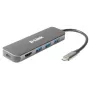 D-Link 5-in-1 USB-C-keskitin HDMI/Power Delivery -liitännöillä