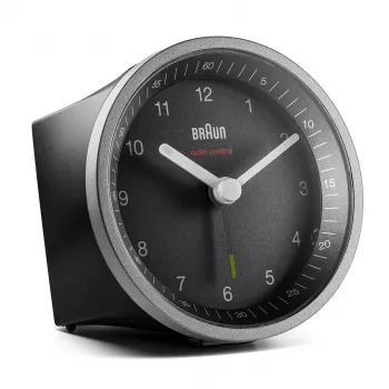 Braun BC07SB-DCF kvartsikello musta, hopea
