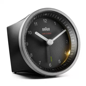 Braun BC07SB-DCF kvartsikello musta, hopea