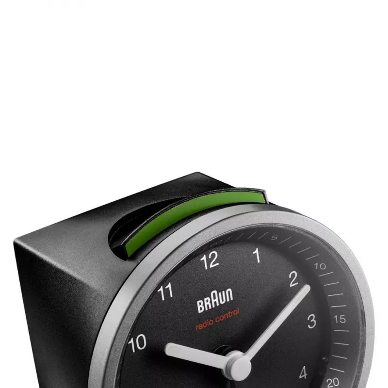 Braun BC07SB-DCF kvartsikello musta, hopea