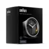 Braun BC07SB-DCF kvartsikello musta, hopea