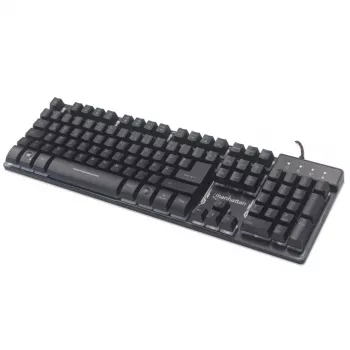 USB-näppäimistö Manhattan Gaming Metal Base Edition