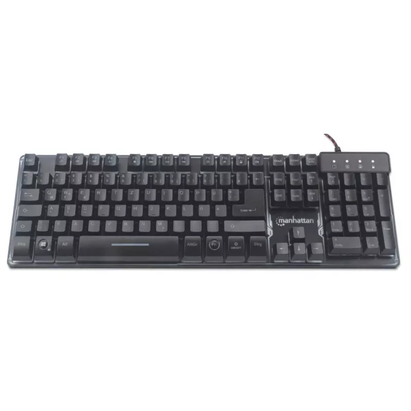 USB-näppäimistö Manhattan Gaming Metal Base Edition