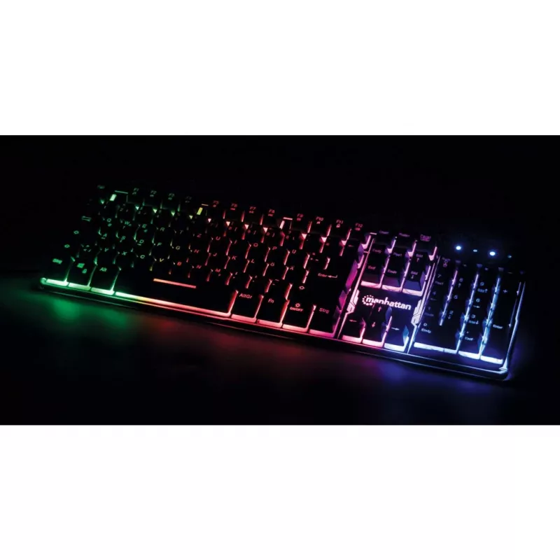 USB-näppäimistö Manhattan Gaming Metal Base Edition