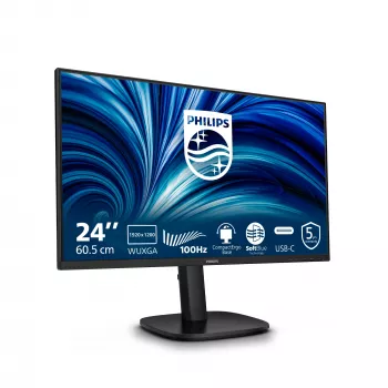 Philips 3000 series 24B2N3200D/00 tietokonenäyttö 61,2 cm (24,1 tuuman) 1920 x 1200 pikseliä WUXGA LCD musta
