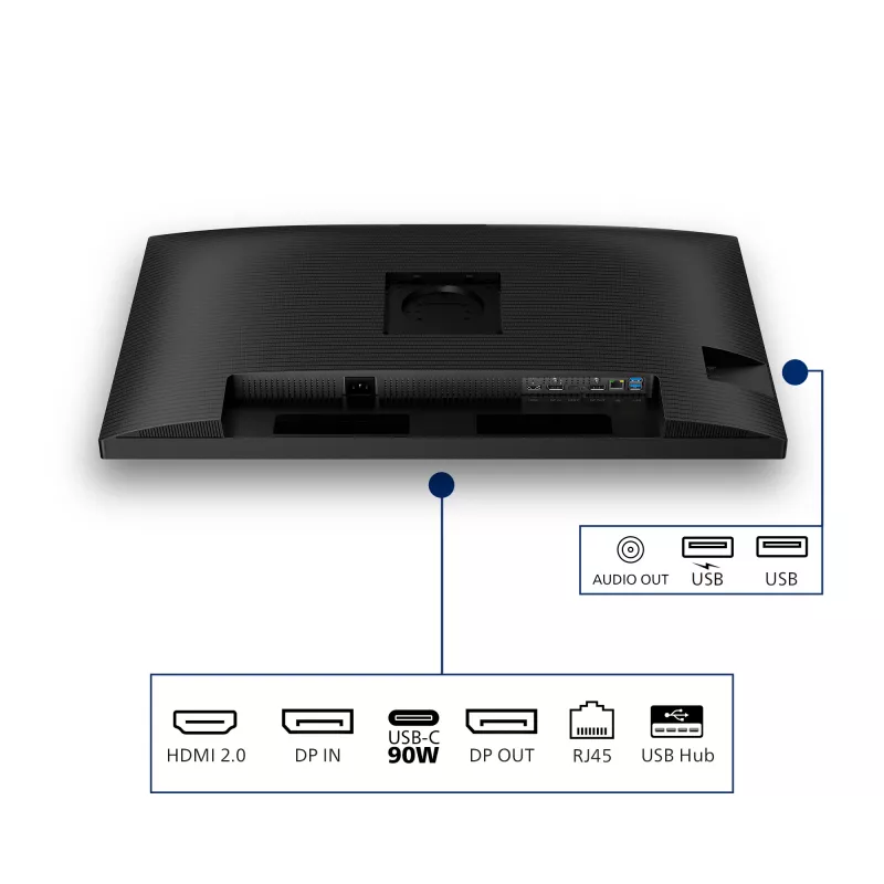 Philips 32B2U3601/00 tietokonenäyttö 80 cm (31,5 tuuman) 2560 x 1440 pikseliä Quad HD LCD musta