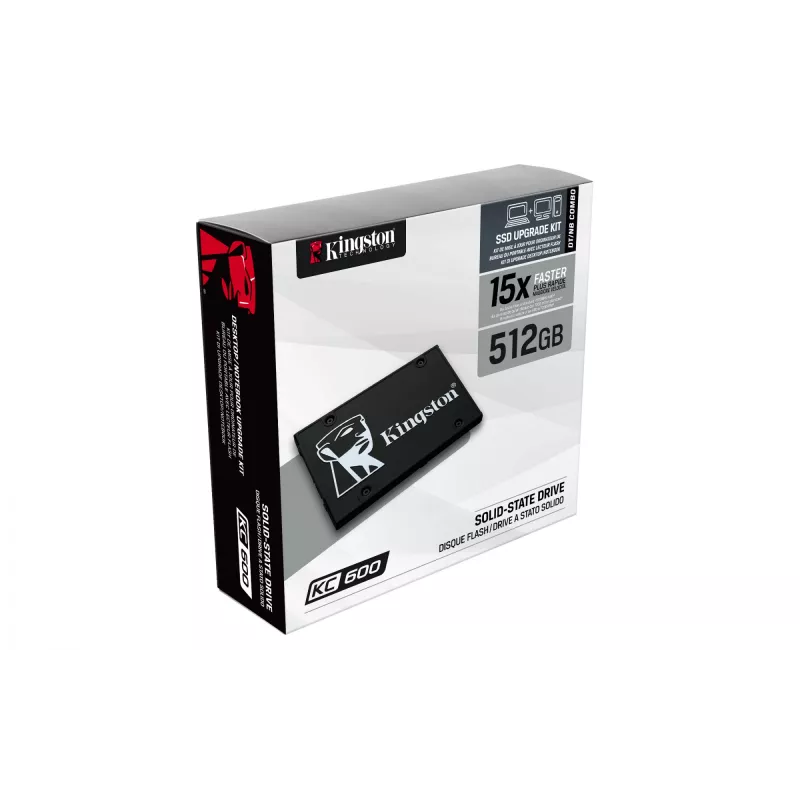 Kingston Technology 512G SSD KC600 SATA3 2.5 tuuman, 512 GB, 2.5 tuuman, 550 MB/s, 6 Gbit/s