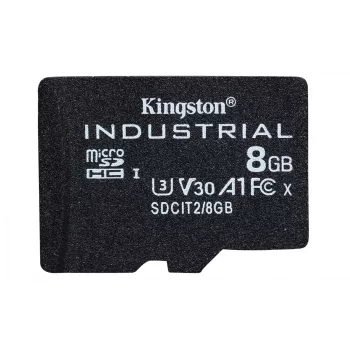 Kingston Technology 8GB microSDHC Industrial C10 A1 pSLC -kortti yksittäispakkaus ilman adapteria