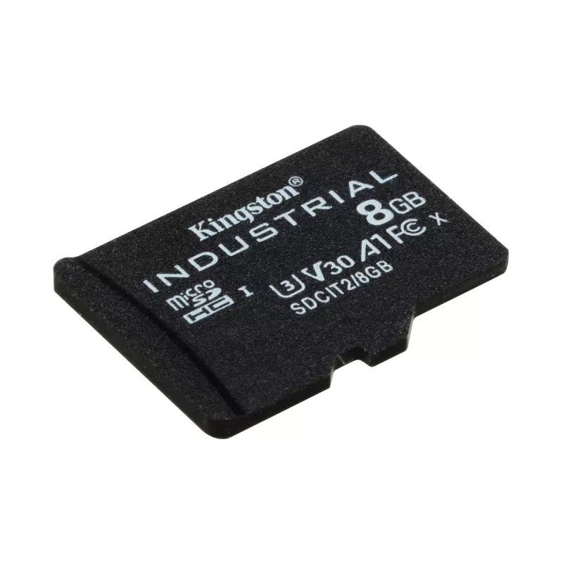 Kingston Technology 8GB microSDHC Industrial C10 A1 pSLC -kortti yksittäispakkaus ilman adapteria