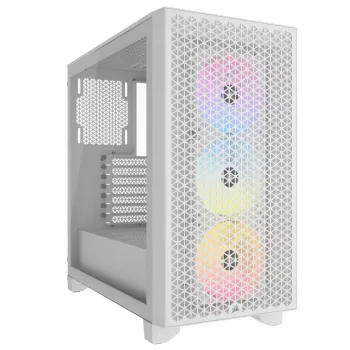 CORSAIR Mid-Tower PC-kotelo - 3000d RGB Airflow - valkoinen