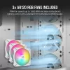 CORSAIR Mid-Tower PC-kotelo - 3000d RGB Airflow - valkoinen
