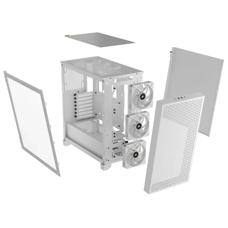 CORSAIR Mid-Tower PC-kotelo - 3000d RGB Airflow - valkoinen