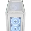 CORSAIR Mid-Tower Smart Case - iCUE 5000X - RGB QL Edition Tempered Glass True - valkoinen