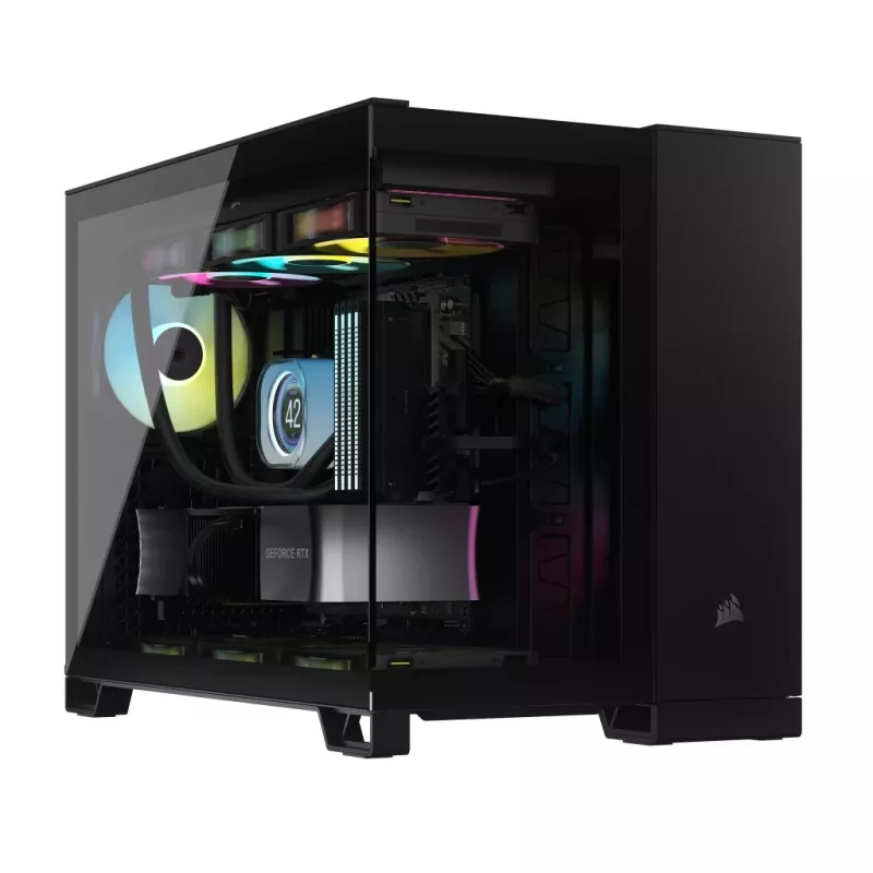 CORSAIR PC-kotelo - iCUE Link 2500X RGB Micro ATX Dual Chamber musta
