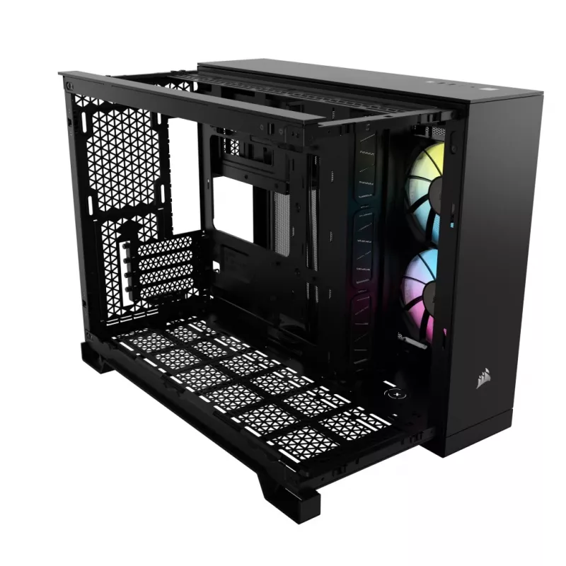 CORSAIR PC-kotelo - iCUE Link 2500X RGB Micro ATX Dual Chamber musta