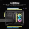 CORSAIR PC-kotelo - iCUE Link 2500X RGB Micro ATX Dual Chamber musta