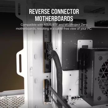 CORSAIR PC-kotelo – iCUE LINK 2500X RGB Micro-ATX Dual-Chamber valkoinen