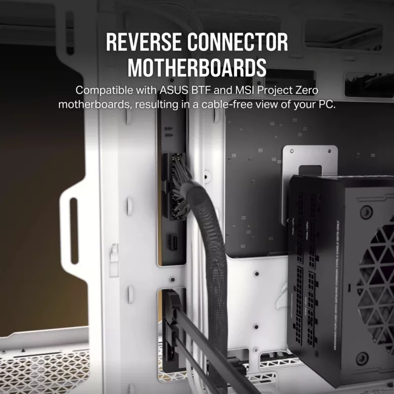 CORSAIR PC-kotelo – iCUE LINK 2500X RGB Micro-ATX Dual-Chamber valkoinen