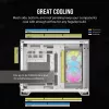 CORSAIR PC-kotelo – iCUE LINK 2500X RGB Micro-ATX Dual-Chamber valkoinen