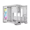 CORSAIR PC-kotelo – iCUE LINK 2500X RGB Micro-ATX Dual-Chamber valkoinen