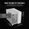 CORSAIR PC-kotelo – iCUE LINK 2500X RGB Micro-ATX Dual-Chamber valkoinen
