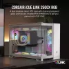 CORSAIR PC-kotelo – iCUE LINK 2500X RGB Micro-ATX Dual-Chamber valkoinen