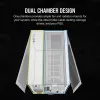 CORSAIR PC-kotelo – iCUE LINK 2500X RGB Micro-ATX Dual-Chamber valkoinen