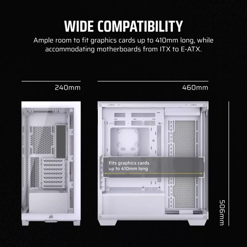 CORSAIR PC-kotelo - 3500X Mid-Tower - valkoinen