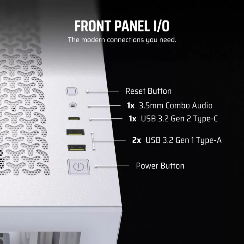 CORSAIR PC-kotelo - 3500X Mid-Tower - valkoinen