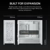 CORSAIR PC-kotelo - Frame 5000D RS High-Airflow Mid-Tower PC-kotelo - valkoinen