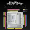 CORSAIR PC-kotelo - Frame 5000D RS High-Airflow Mid-Tower PC-kotelo - valkoinen