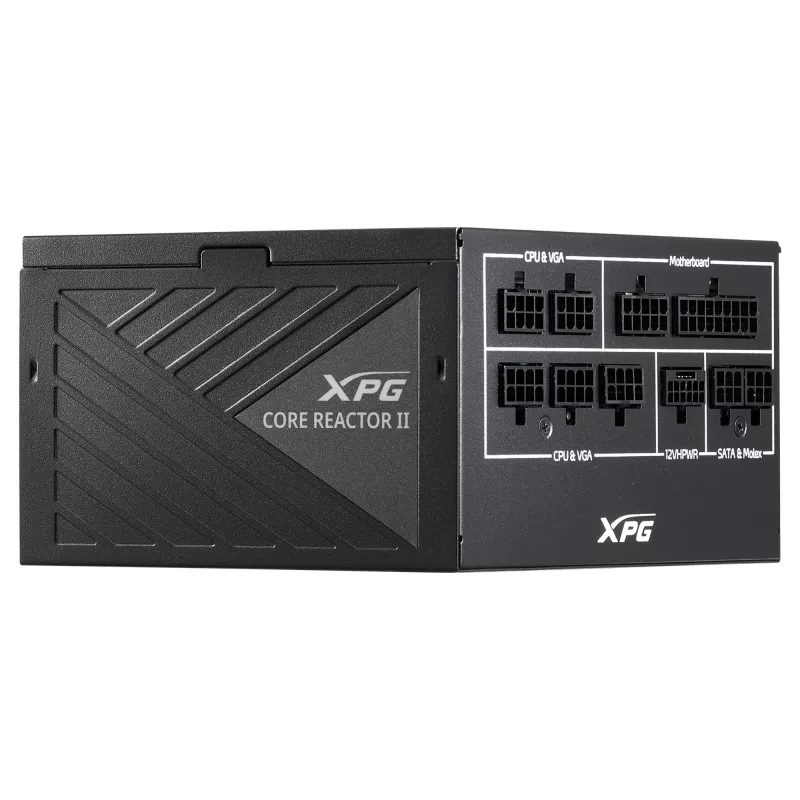 ADATA XPG COREREACTOR II 1000W virtalähde, ATX 3.0, 80 PLUS Gold, täysmodulaarinen, 100–240 V, 50/60 Hz, musta