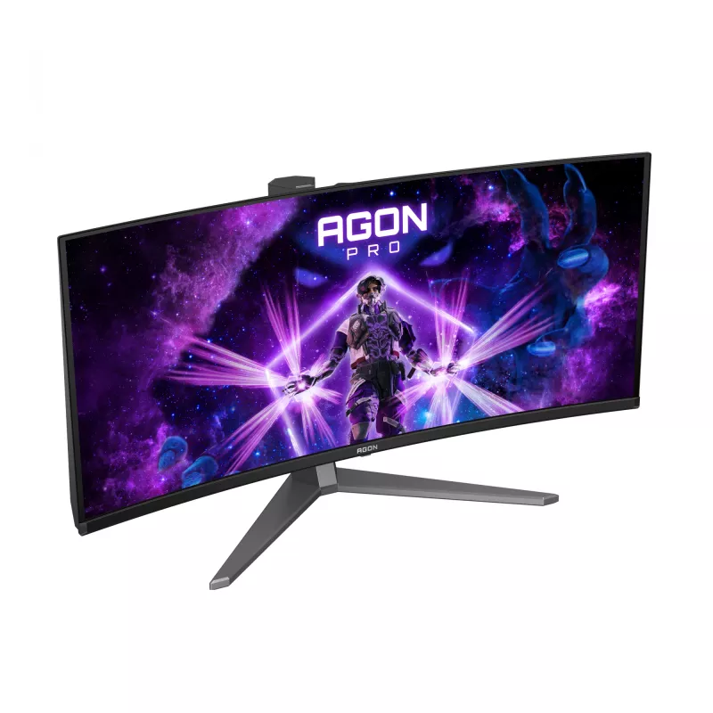 AOC AGON PRO AG346UCD tietokonenäyttö 86,4 cm (34 inch) 3440 x 1440 pikseliä Wide Quad HD QD-OLED musta, harmaa