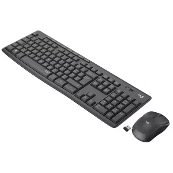 LOGITECH Mk295 Silent Wireless Combo grafiitti Azerty belgialainen