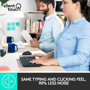 LOGITECH Mk295 Silent Wireless Combo grafiitti Azerty belgialainen