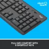 LOGITECH Mk295 Silent Wireless Combo grafiitti Azerty belgialainen