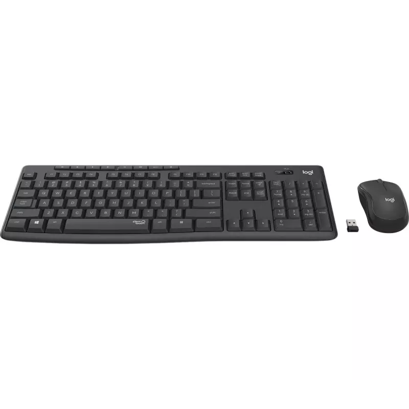 LOGITECH Mk295 Silent Wireless Combo grafiitti Azerty belgialainen