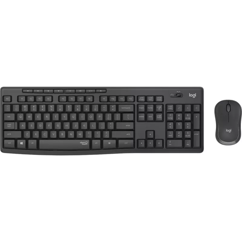 LOGITECH Mk295 Silent Wireless Combo grafiitti Azerty belgialainen