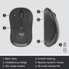 LOGITECH Mk295 Silent Wireless Combo grafiitti Azerty belgialainen