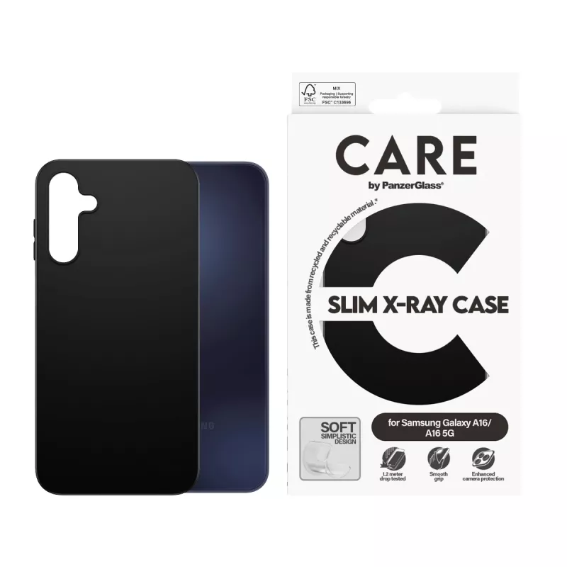 PanzerGlass CARE™ by ® kotelo musta Samsung Galaxy A16 4G | A16 5G