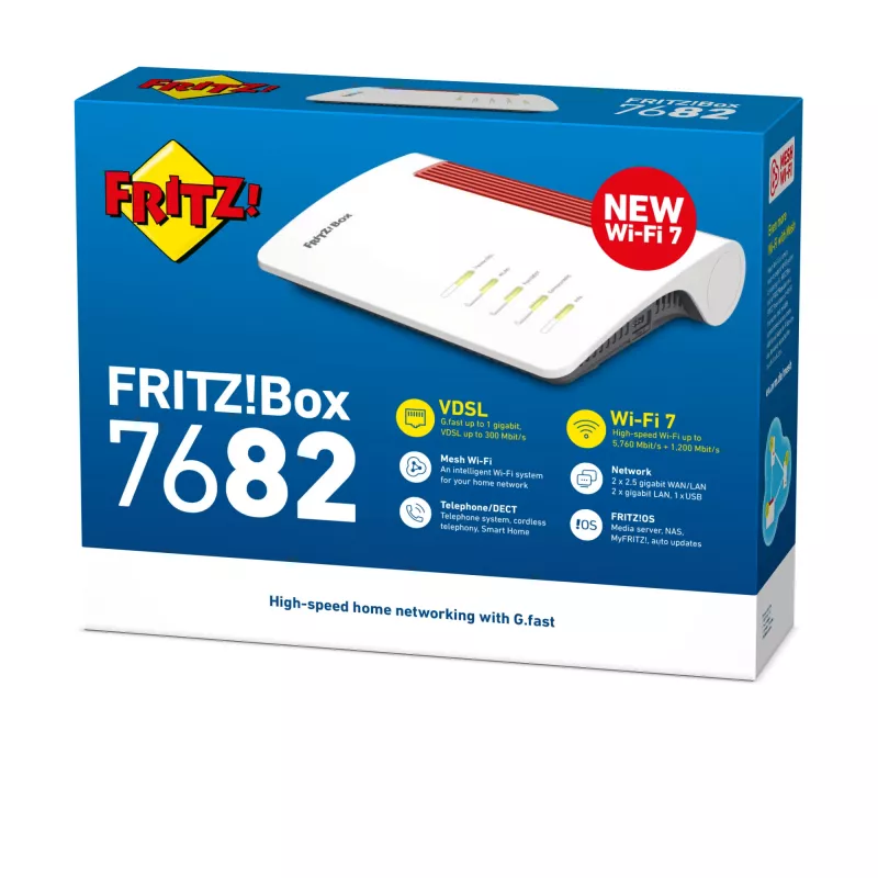 Box 7682 WLAN-reititin 2,5 Gigabit Ethernet dualband (2,4 GHz / 5 GHz) valkoinen