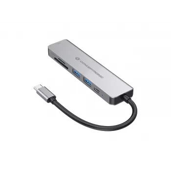 Conceptronic DONN02G kannettavan telakka/porttitoistin USB 3.2 Gen 1 (3.1 Gen 1) Type-C alumiini