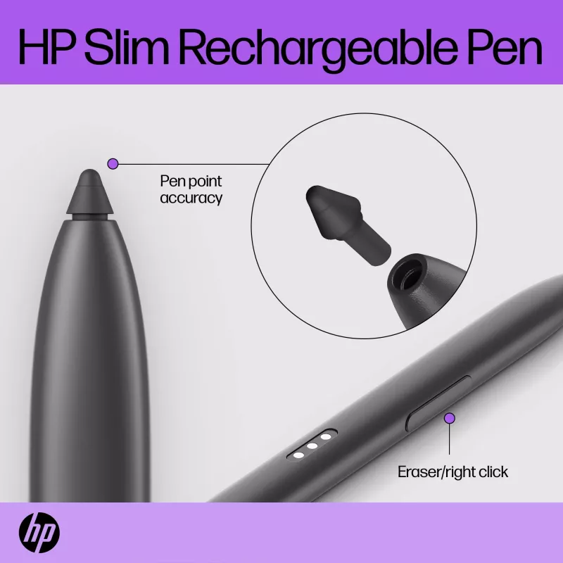 HP ohut ladattava kynä HP ohut ladattava kynä musta sisäänrakennettu akku